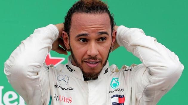 After winning the 2018 title, Lewis Hamilton is now a five-time champion. (REUTERS) After winning the 2018 title, Lewis Hamilton is now a five-time champion. (REUTERS)