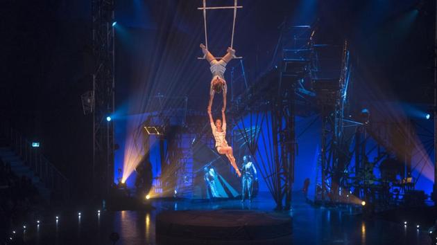 Cirque du Soleil, the Canadian troupe famous for its over-the-top productions and breathtaking acrobatics, is making its India debut in Mumbai followed by Delhi. This is also the world premiere of their new production, Bazzar, about a theatre troupe much like their own, that has come together from different backgrounds to develop a show. (Pratik Chorge / HT Photo) Cirque du Soleil, the Canadian troupe famous for its over-the-top productions and breathtaking acrobatics, is making its India debut in Mumbai followed by Delhi. This is also the world premiere of their new production, Bazzar, about a theatre troupe much like their own, that has come together from different backgrounds to develop a show. (Pratik Chorge / HT Photo)
