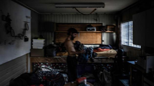 French shepherd prepares for his last day of the season of pastures. Today, it takes him a month to re-adjust to city life when he moves back to Angers, in western France, in October. But he admits it only takes a couple of days to acclimatise when he climbs the meadows in spring. “Being with yourself, which many people run from, is exactly what I look for,” says Meme. (Jeff Pachoud / AFP)