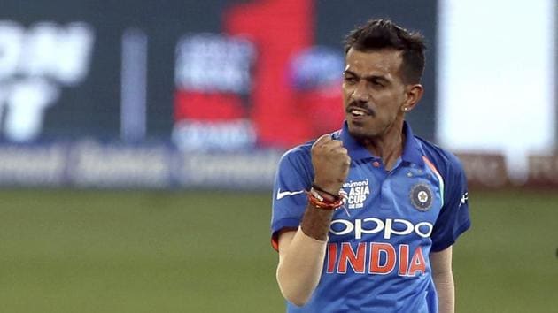 India's Yuzvendra Chahal celebrates the dismissal of Pakistan's Asif Ali during the one day international cricket match of Asia Cup between India and Pakistan in Dubai (AP) India's Yuzvendra Chahal celebrates the dismissal of Pakistan's Asif Ali during the one day international cricket match of Asia Cup between India and Pakistan in Dubai (AP)