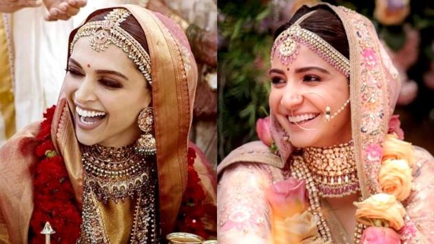 Deepika Padukone, Anushka Sharma's unique Sabyasachi bridal looks compared  in pics | Hindustan Times