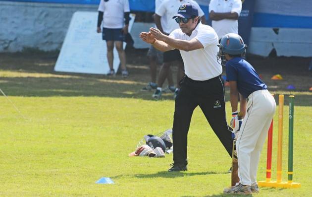 The second batch of the camp by Tendulkar Middlesex global academy (TMGA) will be conducted from November 17-20. (SHANKAR NARAYAN/HT PHOTO)