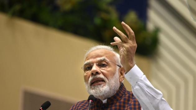 Prime Minister Narendra Modi dared the Congress on Friday to choose someone from outside the Gandhi family as its president for five years, saying he would then accept that India’s first PM Jawharlal Nehru truly left behind a legacy of democracy.(HT Photo)