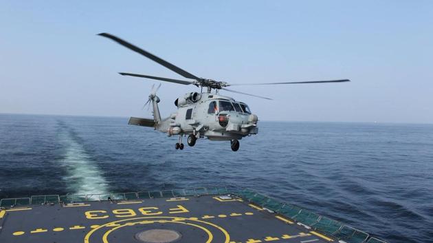 US MH 60 Romeo Seahawk helicopter (Twitter/@NATO_MARCOM) US MH 60 Romeo Seahawk helicopter (Twitter/@NATO_MARCOM)