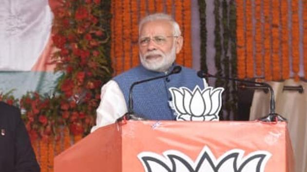 PM Narendra Modi said four generations of a family ruled the country and “benefited from being in power”, but the country did not benefit from their rule.(HT File Photo)