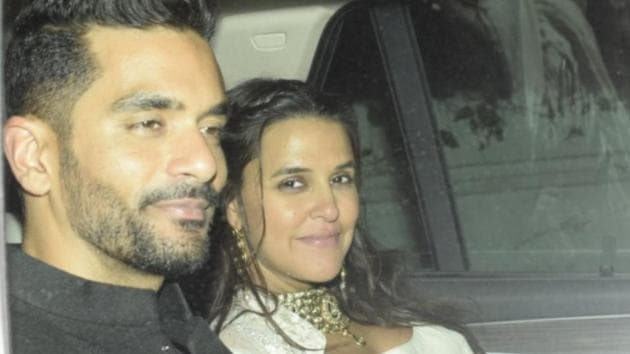 Actors Neha Dhupia and Angad Bedi tied the knot in a quiet ceremony in May.(IANS)