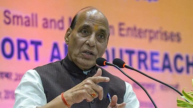 Union Home Minister Rajnath Singh Sunday spoke to Punjab chief minister Amarinder Singh and took stock of the situation arising out of a grenade attack at a religious gathering in Amritsar which claimed three lives.(PTI)