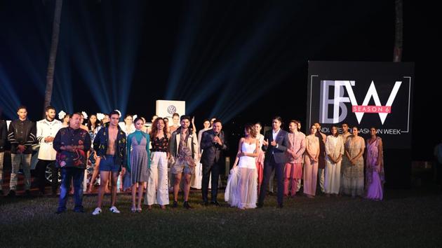 CEO and founder Pallav Ojha at the grand finale of India Beach Fashion Week. 