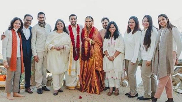 This picture was posted by The Wedding Brigade on Instagram. They were the wedding planners who arranged it all. 