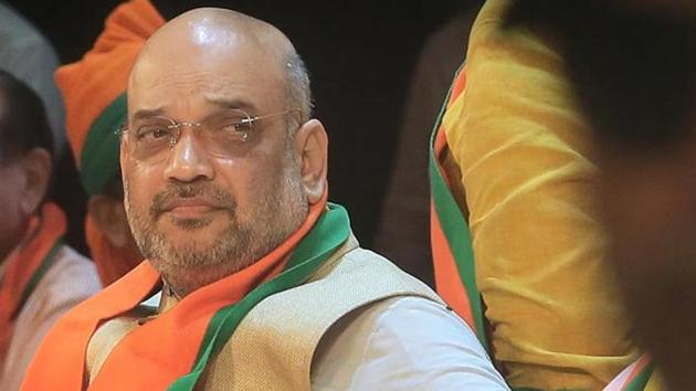 BJP National President Amit Shah will address a ‘Yuva Town Hall’ in Jaipur on November 21.(HT File)
