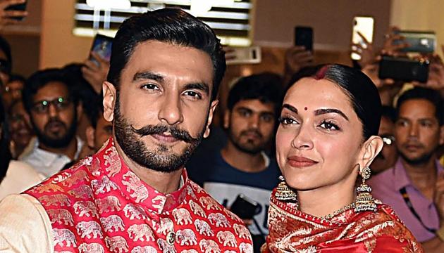 Ranveer Singh and Deepika Padukone tied the knot in Italy on November 14 and 15 as per Konkani and Sikh wedding rituals.(AFP)