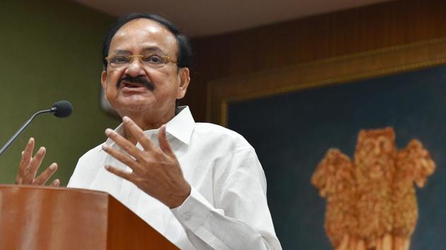 Vice-president M. Venkaiah Naidu speaks at the launch of the Krea University, in New Delhi on Sunday, Nov 18, 2018. The university is based in Sri City near Chennai, Tamil Nadu.(PTI) Vice-president M. Venkaiah Naidu speaks at the launch of the Krea University, in New Delhi on Sunday, Nov 18, 2018. The university is based in Sri City near Chennai, Tamil Nadu.(PTI)