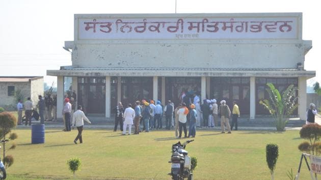 The Nirankari Bhawan at Adliwal village, near Rajasansi, Amritsar, where a grenade blast on Sunday, November 18, 2018, killed three people.(Sameer Sehgal / HT Photo) The Nirankari Bhawan at Adliwal village, near Rajasansi, Amritsar, where a grenade blast on Sunday, November 18, 2018, killed three people.(Sameer Sehgal / HT Photo)
