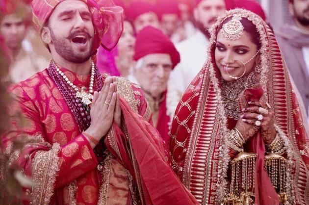 Ranveer Singh and Deepika Padukone finally shared several wedding pictures on social media.(Facebook)