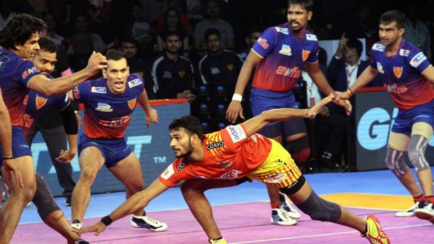 Dabang Delhi now have 33 points after 11 games. (Pro Kabaddi) Dabang Delhi now have 33 points after 11 games. (Pro Kabaddi)