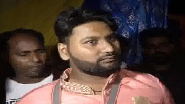 A 25-year-old groom Badal, who sustained a bullet on his right shoulder. (ANI Photo) A 25-year-old groom Badal, who sustained a bullet on his right shoulder. (ANI Photo)