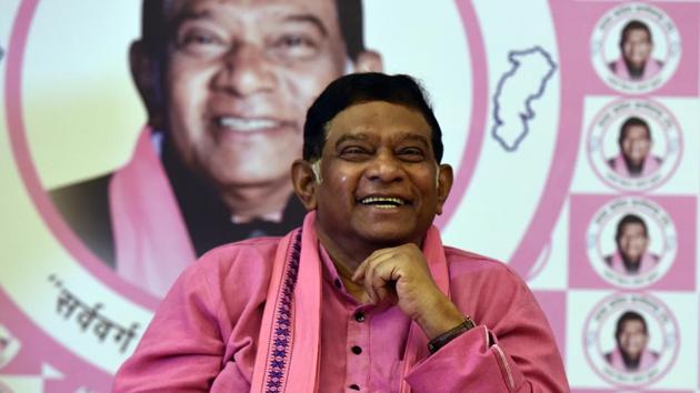 Chhattisgarh electoin 2018: First chief minister of Chhattisgarh and Founder-President, Janata Congress Chhattisgarh (J) Ajit Jogi.(Sonu Mehta/HT PHOTO)