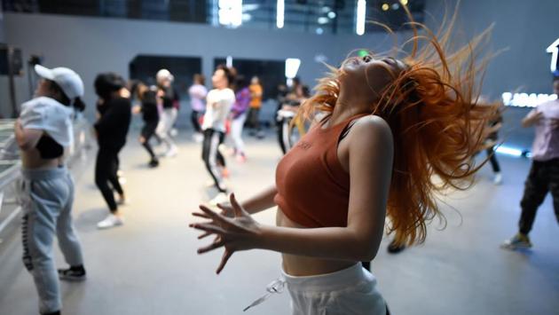 The buzz has not, however, resulted in a movement towards actual dancing in the street, with most practising within studios. There are over 5,000 street dance studios in China, according to reports citing figures from the national dance association which has even developed a certification test for street dance -- though many dancers feel that’s antithetical to street culture. (Wang Zhao / AFP)