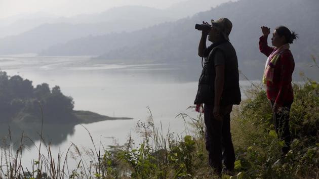Residents regard this as one of the biggest conservation success stories in South Asia — an entire village transforming from predators to protectors. As the Amur falcons come, hordes of tourists flock to Pangti and to the Doyang reservoir to savour the sight of the amazing birds. Wildlife agencies have satellite-tagged a few Amur falcons to keep track of them. (Anupam Nath / AP) Residents regard this as one of the biggest conservation success stories in South Asia — an entire village transforming from predators to protectors. As the Amur falcons come, hordes of tourists flock to Pangti and to the Doyang reservoir to savour the sight of the amazing birds. Wildlife agencies have satellite-tagged a few Amur falcons to keep track of them. (Anupam Nath / AP)