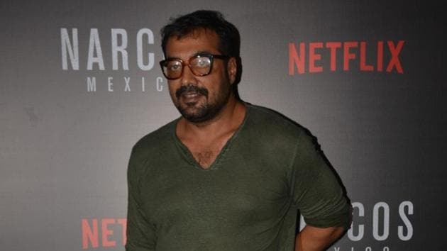 Director Anurag Kashyap at the meet and greet programme with team of web series Narcos: Mexico season 2 in Mumbai.(IANS)