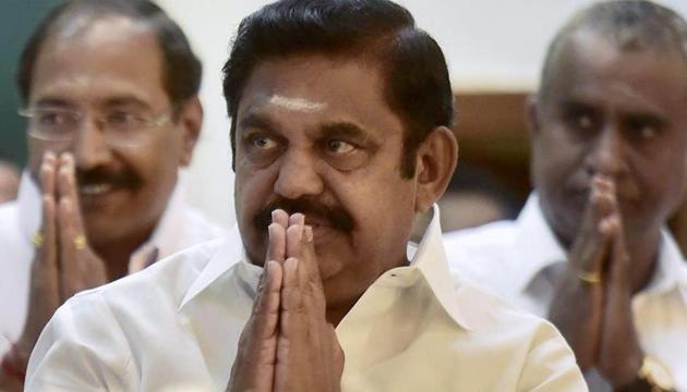 On January 11, Tamil Nadu chief minister Edapaddi Palaniswami was linked to the robbery and murder by the two accused in a video released by former journalist Samuel Mathews.(PTI)