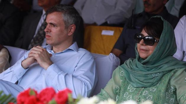 The National Conference, led by Omar Abdullah (left) had supported the Mehbooba Mufti-led PDP’s claim to form the government. (Waseem Andrabi/HT File Photo) The National Conference, led by Omar Abdullah (left) had supported the Mehbooba Mufti-led PDP’s claim to form the government. (Waseem Andrabi/HT File Photo)