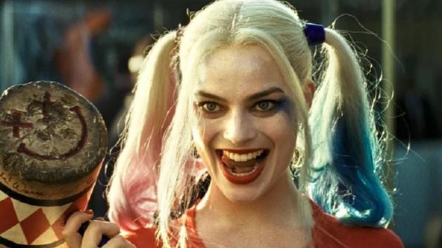 Margot Robbie as Harley Quinn in a still from Suicide Squad.