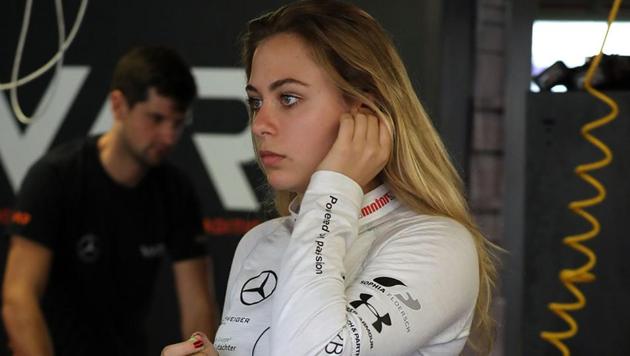 Sophia Floersch suffered a fractured spine when her car flew off the track in a horrifying crash at the Formula Three Macau Grand Prix on November 18. (AFP) Sophia Floersch suffered a fractured spine when her car flew off the track in a horrifying crash at the Formula Three Macau Grand Prix on November 18. (AFP)