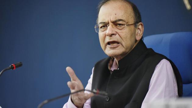 The central government has decided to develop the Kartarpur Sahib corridor from Dera Baba Nanak in Punjab’s Gurdaspur district till the gurdwara in Pakistan.This was announced today by the Union Finance Minister Arun Jaitley at a press briefing in New Delhi. The decision to build the corridor has been taken keeping in mind the 550th birth anniversary of Guru Nanak Dev in 2019. (Vipin Kumar / HT Photo) The central government has decided to develop the Kartarpur Sahib corridor from Dera Baba Nanak in Punjab’s Gurdaspur district till the gurdwara in Pakistan.This was announced today by the Union Finance Minister Arun Jaitley at a press briefing in New Delhi. The decision to build the corridor has been taken keeping in mind the 550th birth anniversary of Guru Nanak Dev in 2019. (Vipin Kumar / HT Photo)