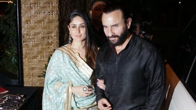 Kareena Kapoor Khan along with her husband and actor Saif Ali Khan at the 40th anniversary celebration of the Prithvi Theatre in Mumbai.(IANS)