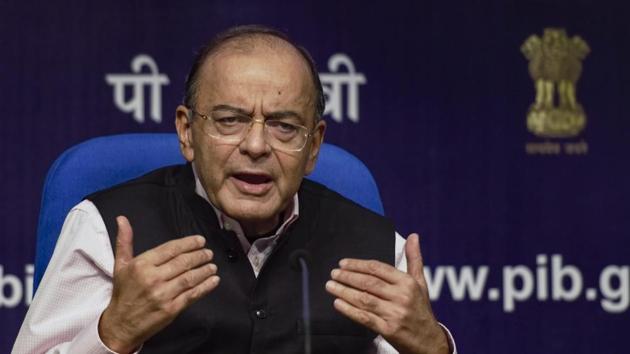 New Delhi: Finance Minister Arun Jaitley addresses a press conference in New Delhi. (PTI) New Delhi: Finance Minister Arun Jaitley addresses a press conference in New Delhi. (PTI)