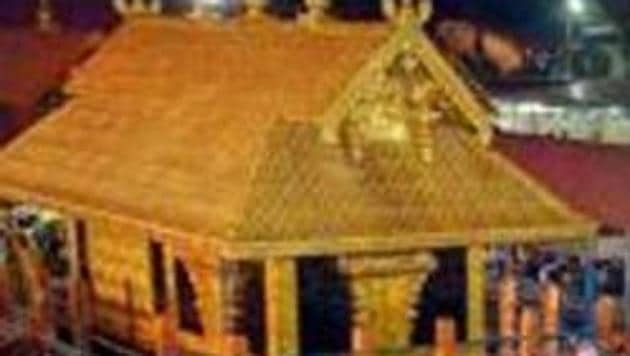 In this file photo dated Dec 24, 2014, a ‘Karppoorazhi’ procession is being taken out at Lord Ayyappa temple, in Sabarimala. Supreme Court on Friday, Sept 28, 2018, announced it verdict allowing entry of women of all ages at the Sabarimala temple.(PTI)