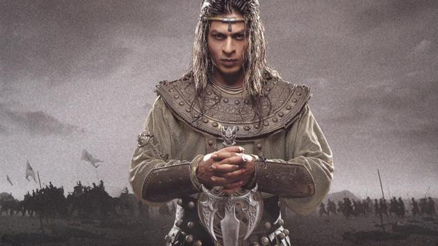 Shah Rukh Khan in Asoka. The film was released in 2001.