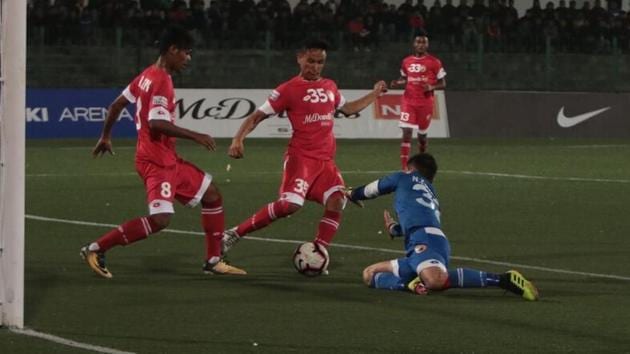 Minerva Punjab played out a draw against Shillong Lajong.(AIFF)