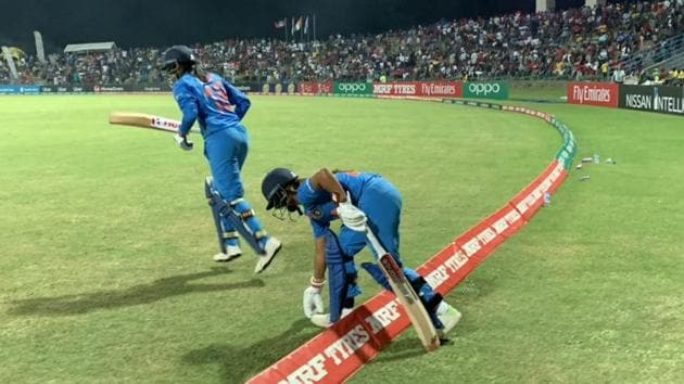 Smriti Mandhana and Taniya Bhatia opened the batting for India (ICC) Smriti Mandhana and Taniya Bhatia opened the batting for India (ICC)