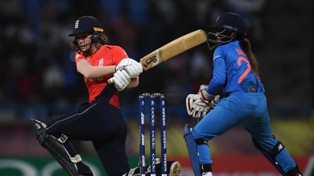 Natalie Sciver and Amy Jones added 92 run unbeaten partnership for the third wicket. (ICC) Natalie Sciver and Amy Jones added 92 run unbeaten partnership for the third wicket. (ICC)