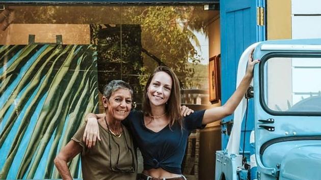 Shireen Mody with Saffron Wiehl. (HT Photo) Shireen Mody with Saffron Wiehl. (HT Photo)