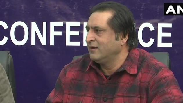 Hitting out at the PDP, the Congress and the National Conference, People’s Conference chief Sajad Lone Friday said their efforts to form a grand alliance was aimed at keeping a “third front” led by his party out of power.(ANI/Twitter)