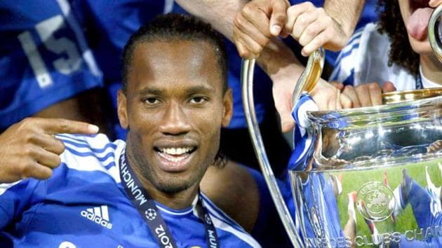 File photo of Chelsea's Didier Drogba celebrating with the trophy after their Champions League final against Bayern Munich at the Allianz Arena in Munich.(Reuters)