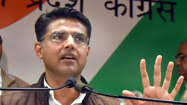 State congress president Sachin Pilot.(File photo)