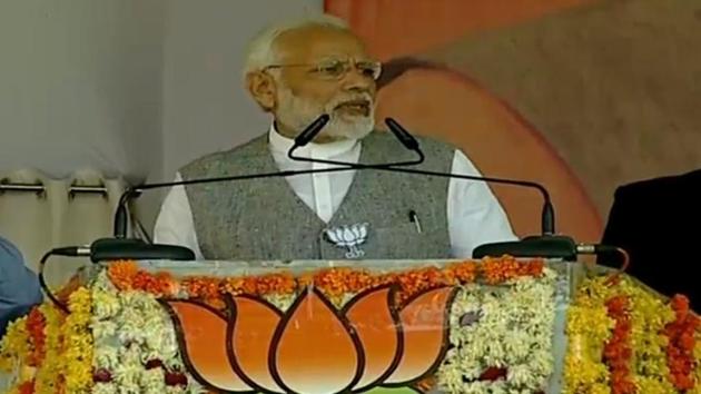 PM Modi said those who did not have issues to talk about, resort to abusing someone else’s mother.(BJP/Twitter) PM Modi said those who did not have issues to talk about, resort to abusing someone else’s mother.(BJP/Twitter)