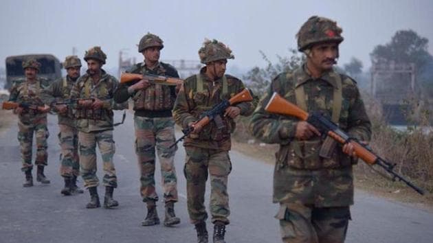 Army personnel patrol near the Air Force Base in Pathankot on January 2, 2016.(AFP File Photo) Army personnel patrol near the Air Force Base in Pathankot on January 2, 2016.(AFP File Photo)
