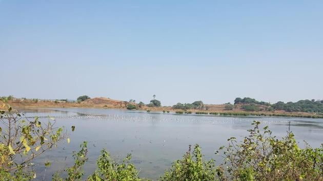 The wetlands on Friday, after the blockages were removed by authorities.(HT)