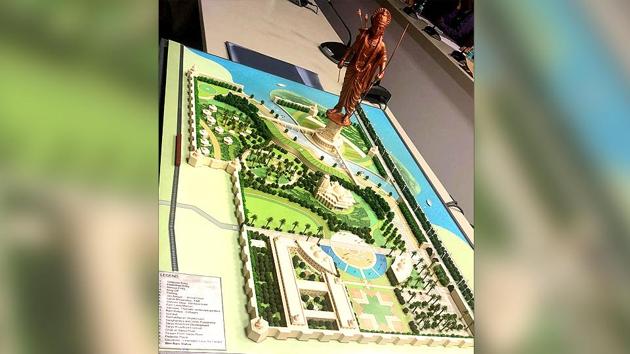 Uttar Pradesh government will install a 221-metre bronze statue of Lord Ram in Ayodhya.(Subhankar Chakraborty/HT PHOTO)