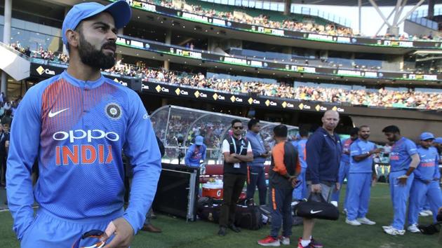 India's Virat Kohli waits for the start of the Twenty20 cricket match against Australia. (AP) India's Virat Kohli waits for the start of the Twenty20 cricket match against Australia. (AP)