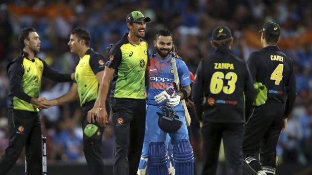 lysere svimmelhed Hovedløse India vs Australia 3rd T20I Statistical Highlights: Virat Kohli, Krunal  Pandya create records in Sydney | Cricket - Hindustan Times