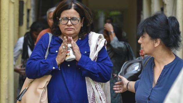 Sangeeta Suneja mother of Bhavye Suneja, the captain of the Indonesian plane that crashed soon after take off from Jakarta, Indonesia today, at their Mayur Vihar residence, in New Delhi, Monday, Oct 29, 2018.(PTI)