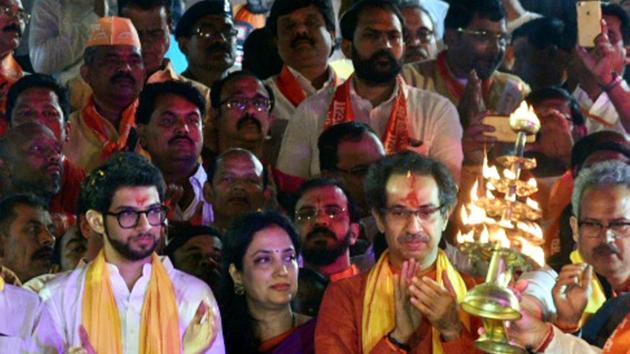 Tens of thousands of Hindu religious figures and their followers were descending on Ayodhya on Saturday to crusade for the construction of a Ram temple on the ruins of a disputed 16th century mosque, as the authorities threw a tight security ring around the tense but calm holy city to deter troublemakers.(PTI) Tens of thousands of Hindu religious figures and their followers were descending on Ayodhya on Saturday to crusade for the construction of a Ram temple on the ruins of a disputed 16th century mosque, as the authorities threw a tight security ring around the tense but calm holy city to deter troublemakers.(PTI)