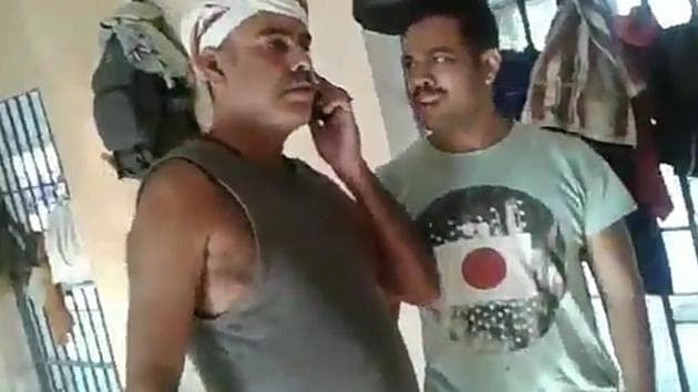 In the video, Anshu Dixit is heard asking the person over the phone to provide <span class='webrupee'>₹</span>10,000 to the jailer at his residence and <span class='webrupee'>₹</span>5,000 to deputy jailer.(Video screenshot) In the video, Anshu Dixit is heard asking the person over the phone to provide <span class='webrupee'>₹</span>10,000 to the jailer at his residence and <span class='webrupee'>₹</span>5,000 to deputy jailer.(Video screenshot)