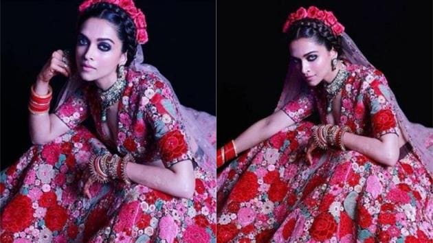 Deepika Padukone was dressed in head-to-toe Sabyasachi outfit.